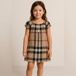 Burberry Classic Tartan Print Dress Size 4Y